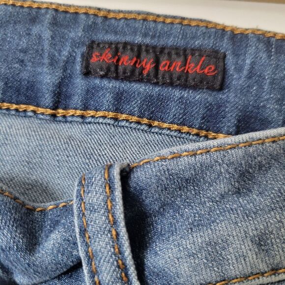 EARL JEANS 20W MODERN STEP HEM SKINNY ANKLE STRETCH JEANS 20 W 2X 3X - Picture 7 of 10